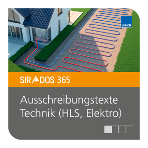 SIRADOS 365 Ausschreibungstexte Technik (HLS/Elektro) Grundlizenz