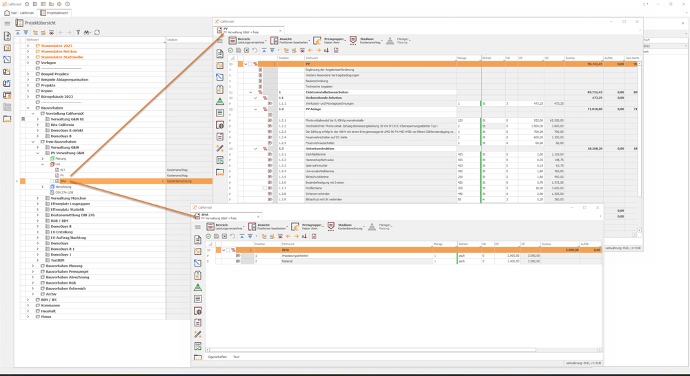 Screenshot Modul LVE CaliforniaX Multi-LV