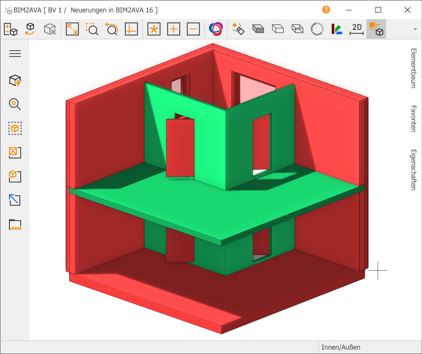 Screenshot Modul BIM2AVA