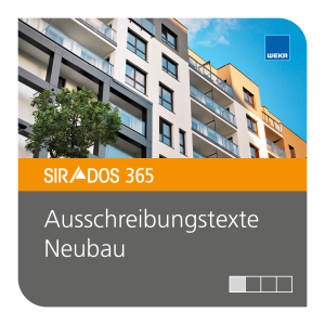 SIRADOS 365 Ausscheibungstexte Neubau 